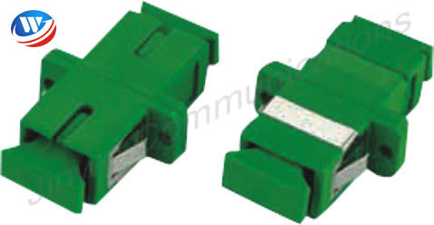 PVC Fiber Optik Adaptörler Konnektörler SC - LC Tekli Mod Tek Yönlü Yeşil
